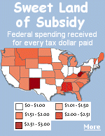 Most politically ''red'' states are financially in the red when it comes to what they receive from Washington compared with what their residents pay in taxes.